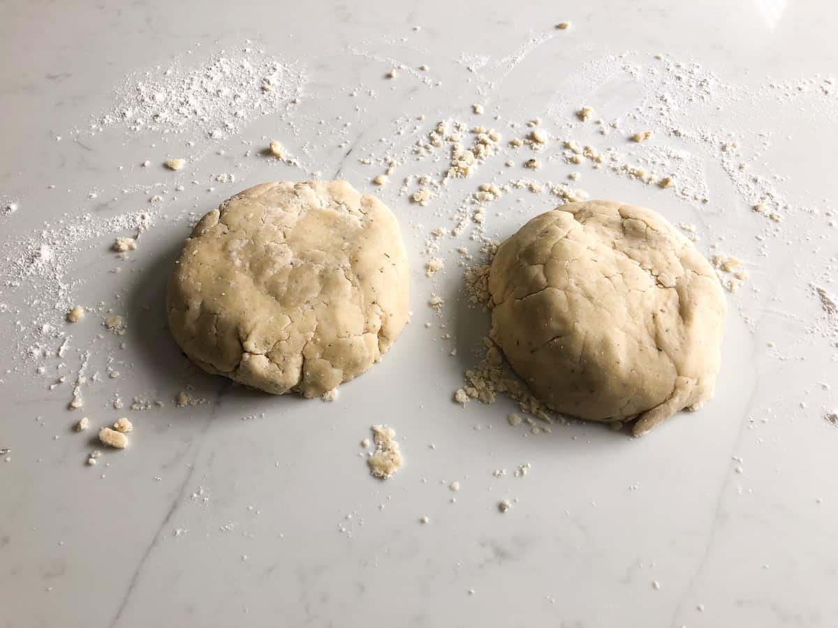 Shortbread dough ball