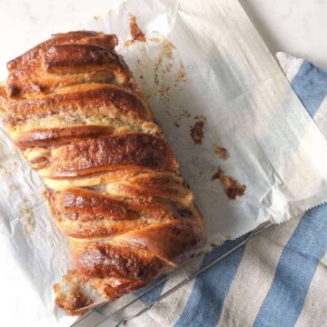 Raspberry Almond Babka