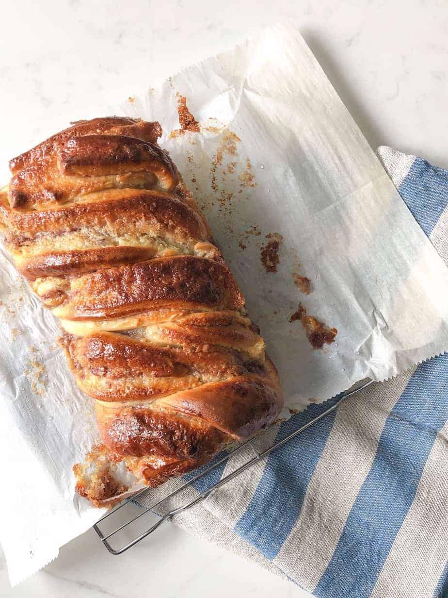 Raspberry Almond Babka