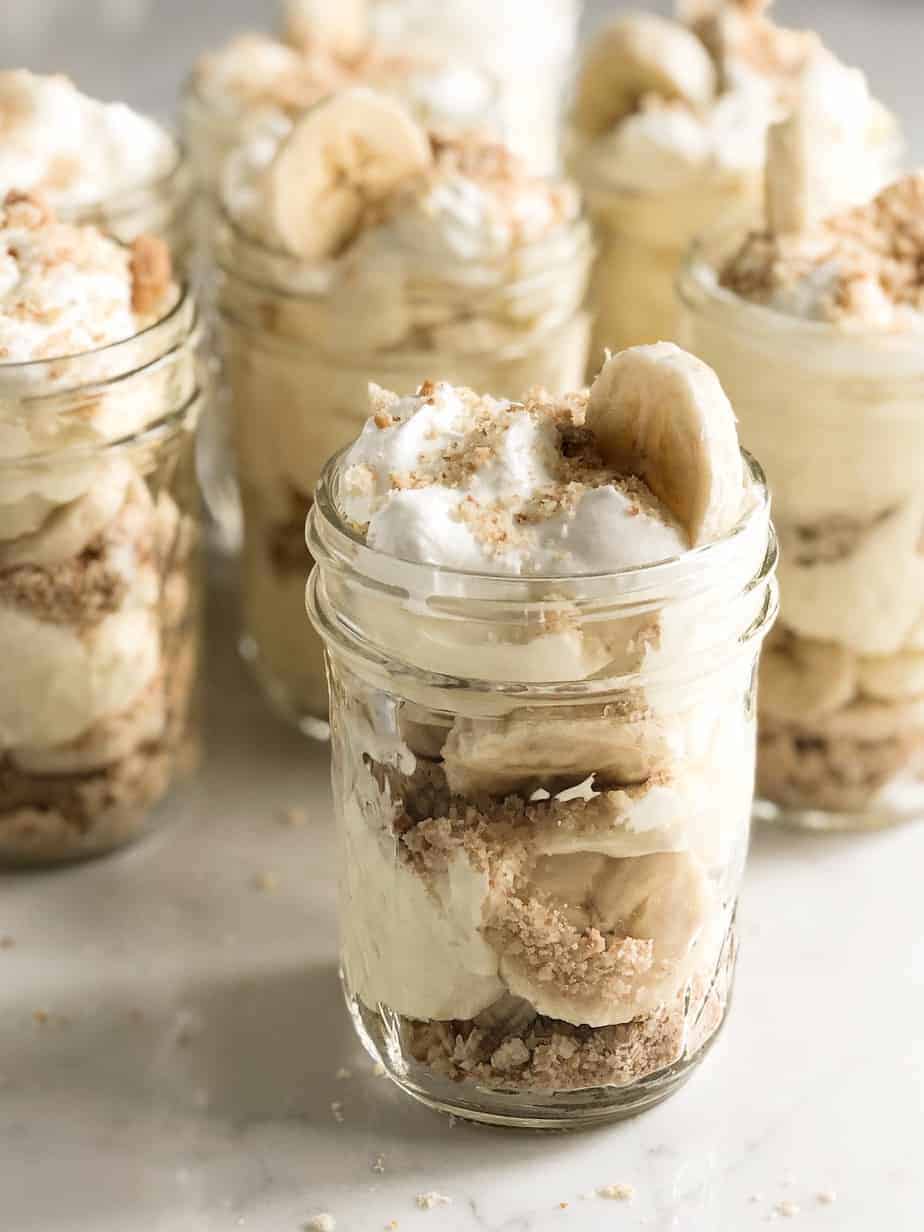 Banana Pudding Mason Jars The Marble Kitchen