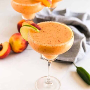 Spicy Peach Margaritas