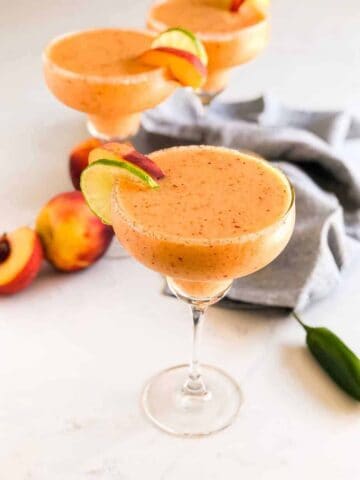 Spicy Peach Margaritas