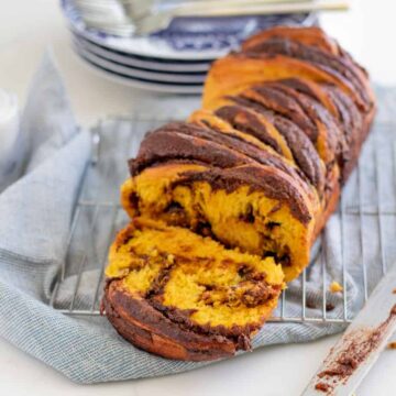 babka on a cooling rack