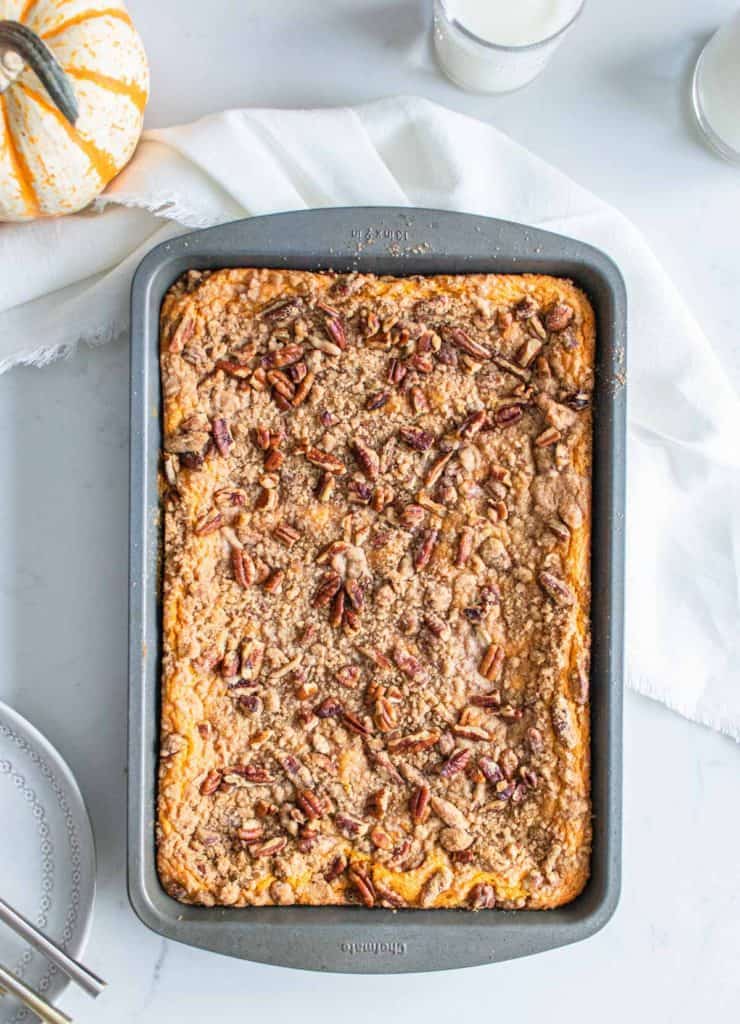 Pan of gooey butter cake