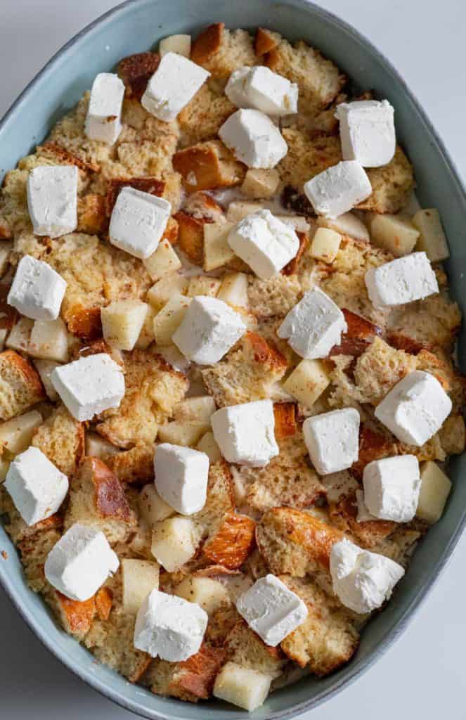 unbaked apple french toast casserole