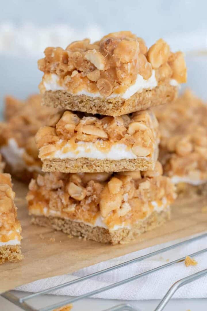 Salted Peanut Bars The Marble Kitchen