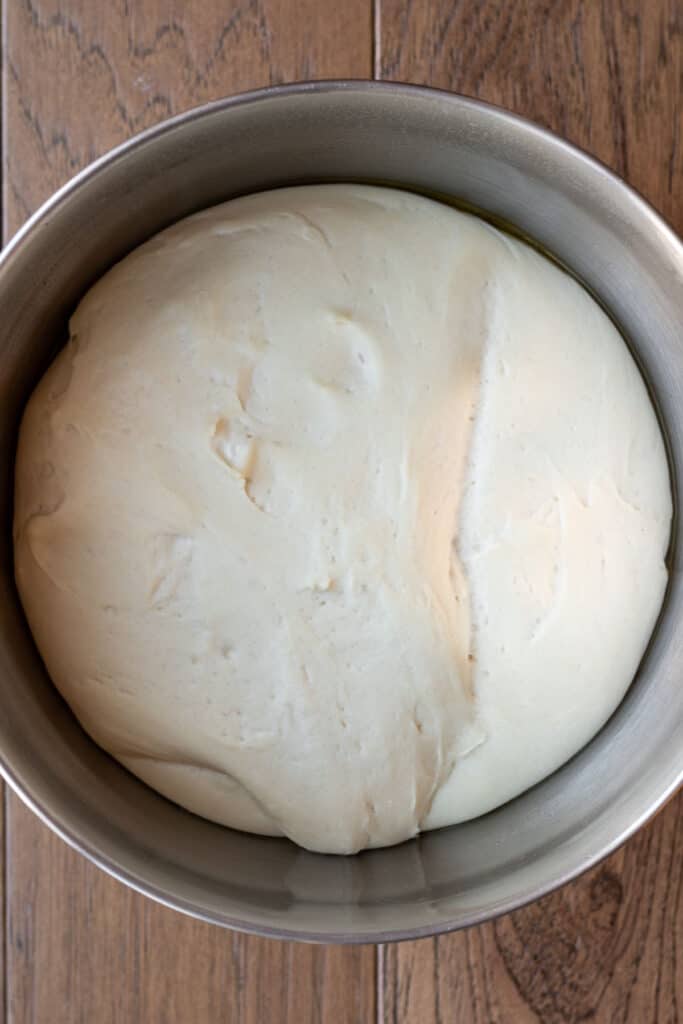 dough that has doubled in size